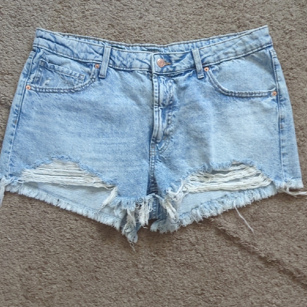 Women's Light Blue Denim Shorts
